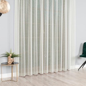 Firanka fantazyjna,wysokość 330 cm, kolor kremowy