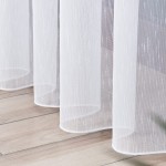 Firanka fantazyjna z ołowianką, wysokość 330 cm, kolor biały