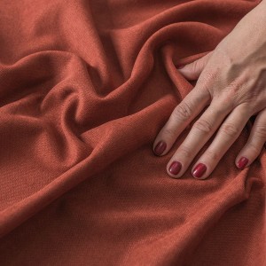 MILAS Tkanina dekoracyjna, wysokość 290 cm, kolor ceglasty