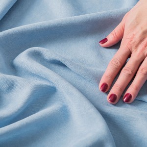MILAS Tkanina dekoracyjna, wysokość 290 cm, kolor baby blue