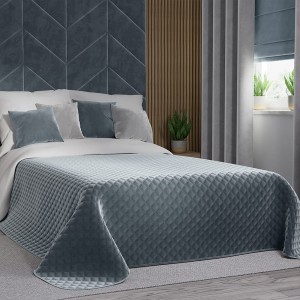 VELVI Narzuta dekoracyjna, rozmiar 220x240 cm, kolor niebieski