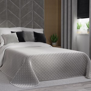 VELVI Narzuta dekoracyjna, rozmiar 220x240 cm, kolor szary