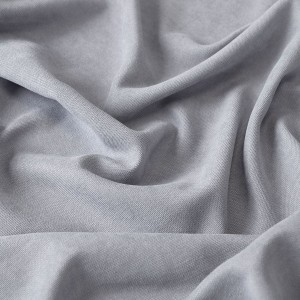 MILAS Tkanina dekoracyjna, wysokość 290 cm, kolor pastelowy szary