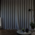 SUPER BLACKOUT Zasłona gotowa na taśmie, 140 x 250, kolor chłodny szary