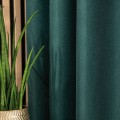 JODEŁKA Zasłona gotowa na taśmie, 140 cm x 250 cm, kolor butelkowa zieleń