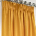 JODEŁKA Zasłona gotowa na taśmie, 140 cm x 250 cm, kolor musztardowy