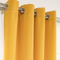 JODEŁKA Zasłona gotowa na przelotkach, 140 cm x 250 cm, kolor musztardowy