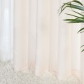 JODEŁKA Zasłona gotowa na przelotkach, 140 cm x 250 cm, kolor kremowy