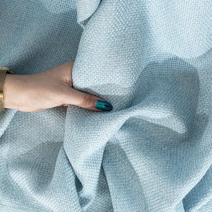 MOLLY Tkanina dekoracyjna, wysokość 300 cm, kolor jasny niebieski