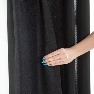 JODEŁKA Tkanina dekoracyjna, wysokość 300 cm, kolor czarny