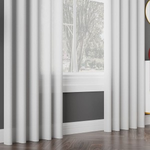 ARUBA Tkanina dekoracyjna wodoodporna, wysokość 300 cm, kolor biały