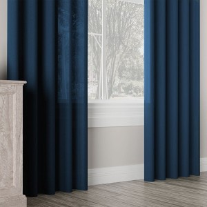 ARUBA Tkanina dekoracyjna wodoodporna, wysokość 300 cm, kolor granatowy