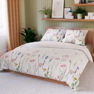 ZALURA Komplet pościeli z bawełny satynowej 160x200 cm