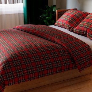 SZKOTI Komplet pościeli z bawełny satynowej 160x200 cm