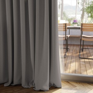 Zasłona Premium SUPER BLACKOUT- szyta na wymiar - Szary