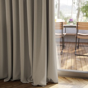 Zasłona Premium SUPER BLACKOUT- szyta na wymiar - Szaro Beżowy