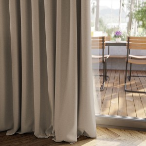 Zasłona Premium SUPER BLACKOUT- szyta na wymiar - Ciemny Beżowy