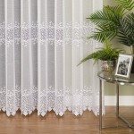 Firana gotowa z aplikacją gipiurową - szyta na wymiar M08 biała