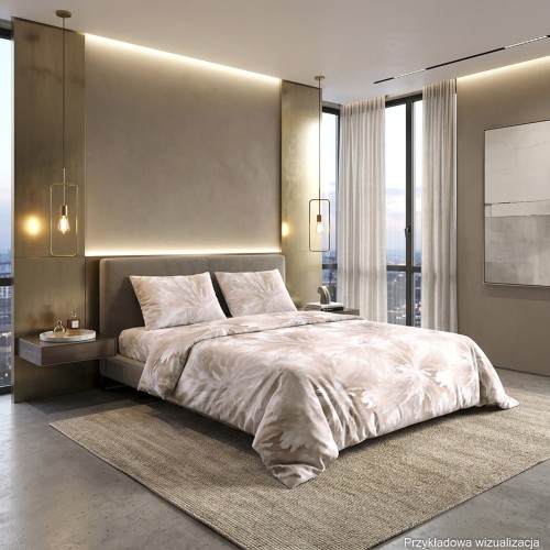 SOLENA Komplet pościeli z bawełny satynowej 160x200 cm